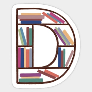 D Bookcase Sticker